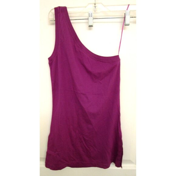 BSK Casual Connection by Bershka Women One Shoulder Top - Med. Cotton Purple NWT - Picture 10 of 16